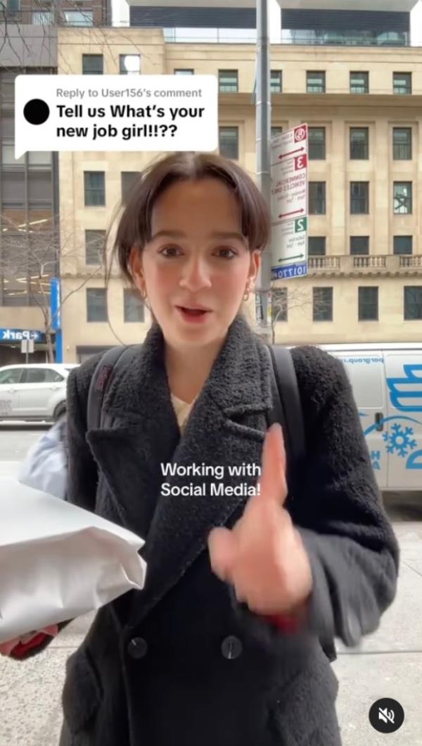 Lohanny on her first day. 