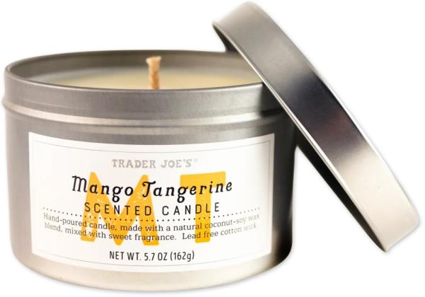 Recalled Trader Joe's Mango Tangerine Scented Candle 