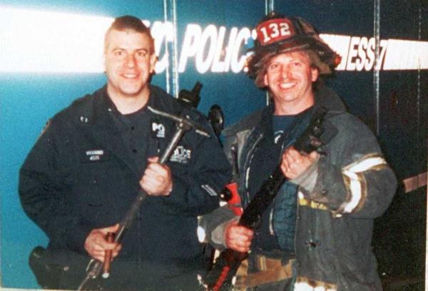 (L-R) Joseph Vigiano and his brother Fire Fighter John Vigiano both died on 9/11.