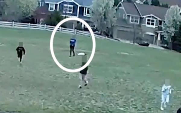 footage of the incident with the perp circled