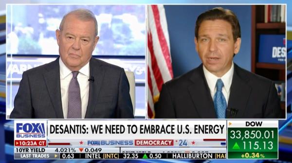 Florida Gov. Ron DeSantis on Fox Business Network's 'Varney & Co.' Monday, July 10, 2023. 