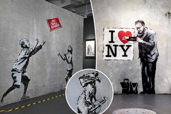 Exterior shot of Banksy museum in nyc