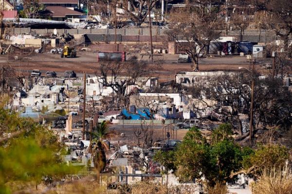 The scene of the fire