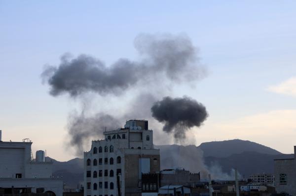 The U.S. and British militaries struck more than a dozen Houthi targets in Yemen, going after weapons systems, ba<em></em>ses and other equipment belo<em></em>nging to the Iranian-backed rebels, U.S. officials said.