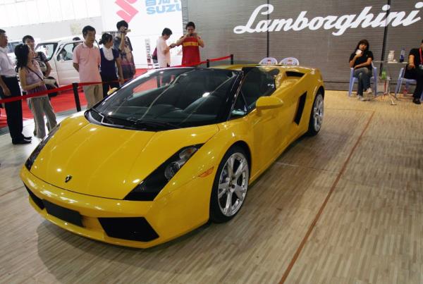 yellow Lamborghini