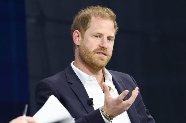 Prince Harry, The Duke of Sussex, speaking at the New York Times annual DealBook summit at Jazz at Lincoln Center in New York City, December 04, 2024