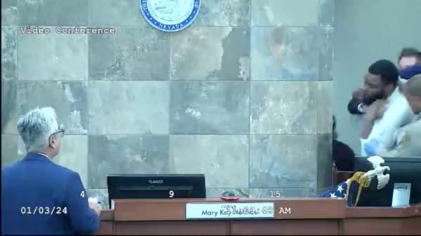  Holthus' head was slammed against the wall and was later brought to the hospital but was released a short time later.