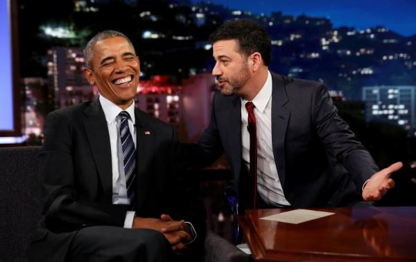 Barack Obama and Jimmy Kimmel