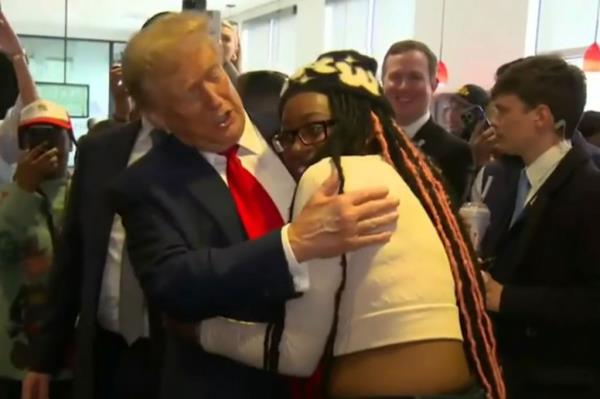 A Trump supporter who met the former president at an Atlanta Chick-fil-A spoke out Friday against the media's coverage of Black voters.