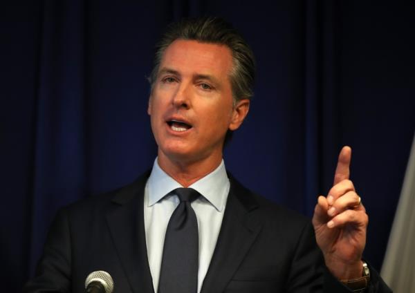 California Gov. Gavin Newsom speaks during a news co<em></em>nference at the California justice department on September 18, 2019 in Sacramento, California.