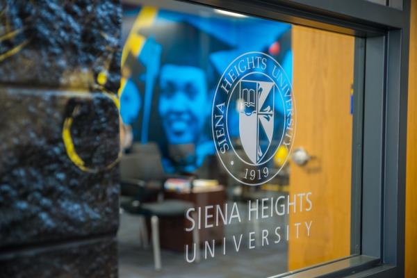 Siena Heights University building is pictured
