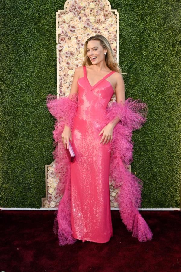 Margot Robbie reveals which Barbie she's dressed as at the 2024 Golden Globes