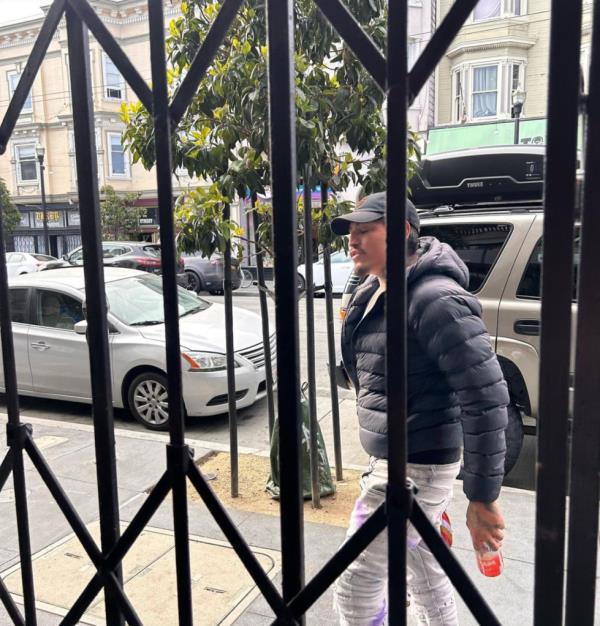 Harter managed to snap one photo of the attacker after the punch, but his identity remains unknown.