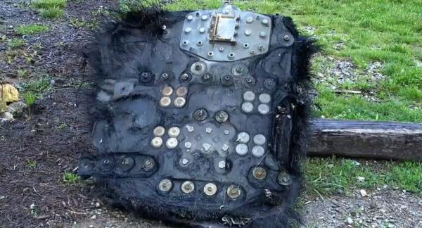 The bizarre space object was found along a remote trail on a property owned by The Glamping Collective in North Carolina.