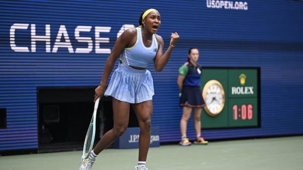 Coco Gauff has eased into the second round in New York