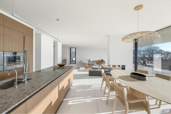 A view of the open floor plan.