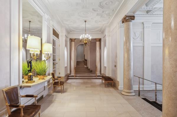 Interior of the home's hallway. 