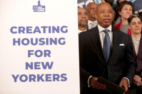 Mayor Eric Adams plans to tout a new initiative to speed up permits and other approvals for an estimated 17,000 units. 