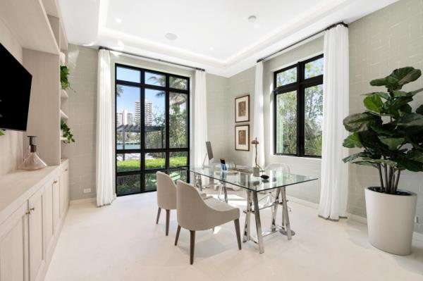The Miami manse comes with water views