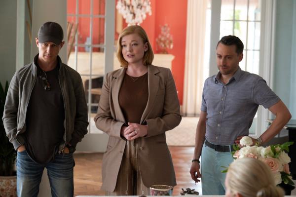 Jeremy Strong, Sarah Snook and Kieran Culkin in 