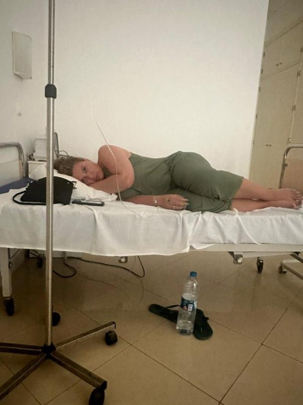 Lorraine Wilson in hospital bed