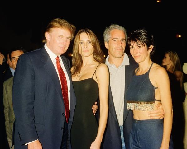 From left, American real estate developer Do<em></em>nald Trump and his girlfriend (and future wife), former model Melania 