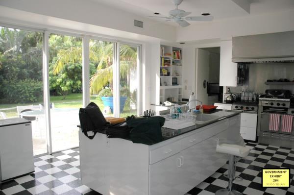 The kitchen of Epstein's Palm Beach home.