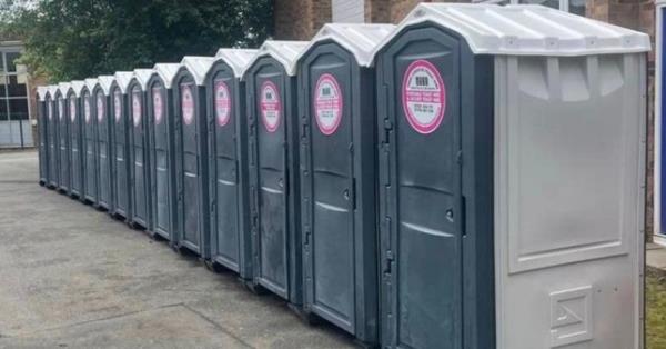 Stolen portable toilets