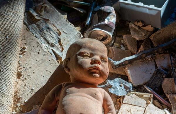 A sleeping doll. 