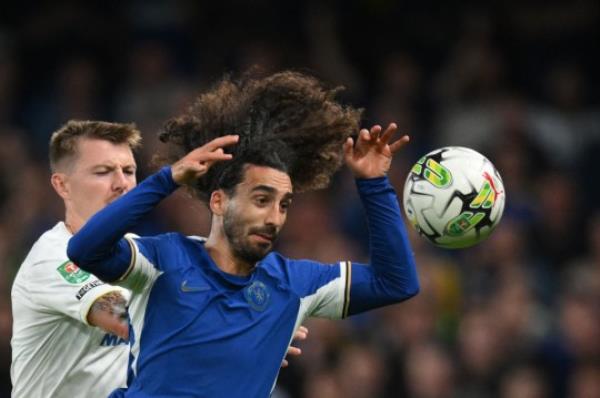 Marc Cucurella made his first appearance of the season in Chelsea's Carabao Cup victory over AFC Wimbledon 