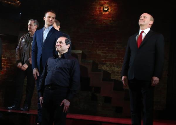 The 55-year-old “Boardwalk Empire” star’s name was above on the marquee at the Barrymore Theater as he took on the role of Russian oligarch Boris Berezovsky in the play, which is a<em></em>bout the rise of Vladimir Putin.