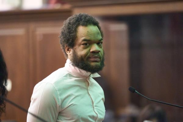 Xavier Israel is arraigned in Manhattan Criminal Court after he was arrested for hitting Boardwalk Empire actor Michael Stuhlbarg in the head with a rock in Central Park. He was remanded to jail on $50,000 cash over $100,000 bond.