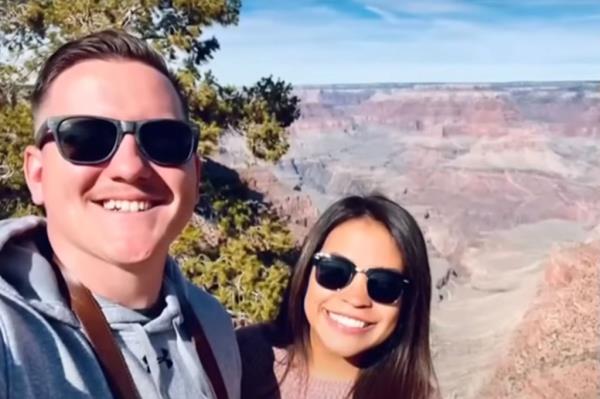 Hans Schmidt and wife at Grand Canyon