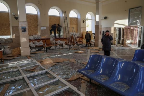 More than 100 people who were waiting for the train at the time of the attack arrived in Kyiv on Wednesday morning.