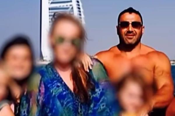 Angelo Pandeli and his family in Dubai
