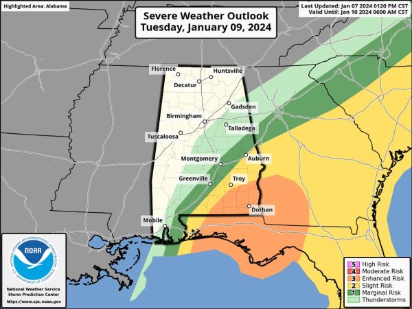 Tuesday severe weather update