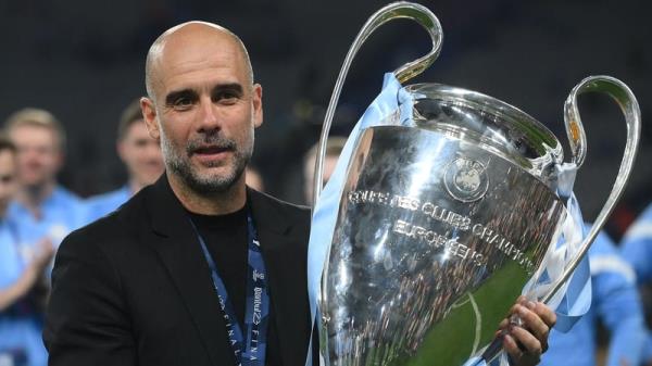 Pep Guardiola doesn't fancy his side's chances of defending the trebble