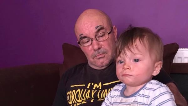 Bro<em></em>nson Battersby and pictured with his dad Kenneth