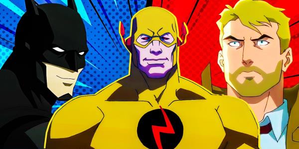 Batman in Justice League Wark, Reverse Flash in Flashpoint, and Co<em></em>nstantine in Justice League Dark Apokolips War