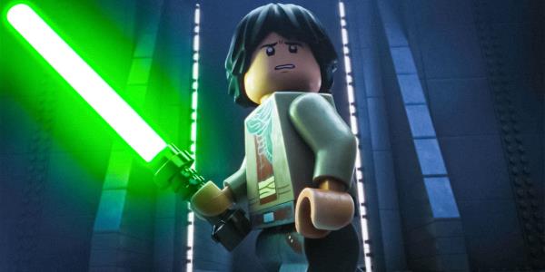 Sig holding his lightsaber in LEGO Star Wars: Rebuild the Galaxy Season 1 Episode 4