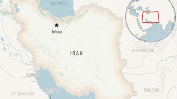 This is a locator map for Iran with its capital, Tehran. (AP Photo)